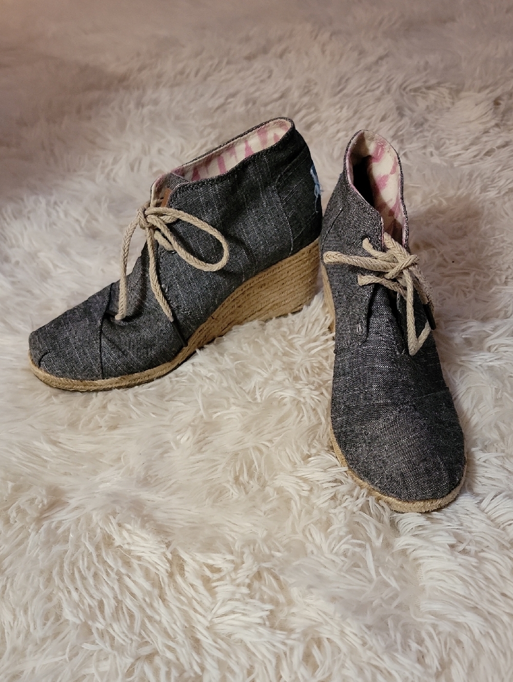 Women's Toms Wedge Espadrille Ankle Boots